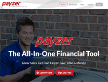Tablet Screenshot of payzer.com